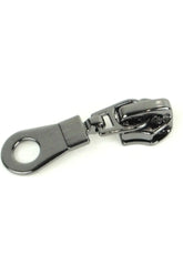 Donut Zipper Pull, Gunetal Finish - 1pk